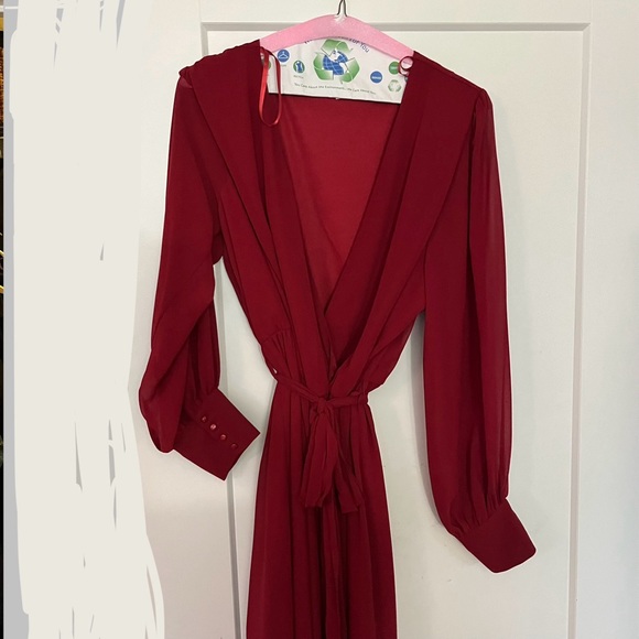 Baltic Born Celine Maxi Dress - Wine Red 3XL - Picture 11 of 15